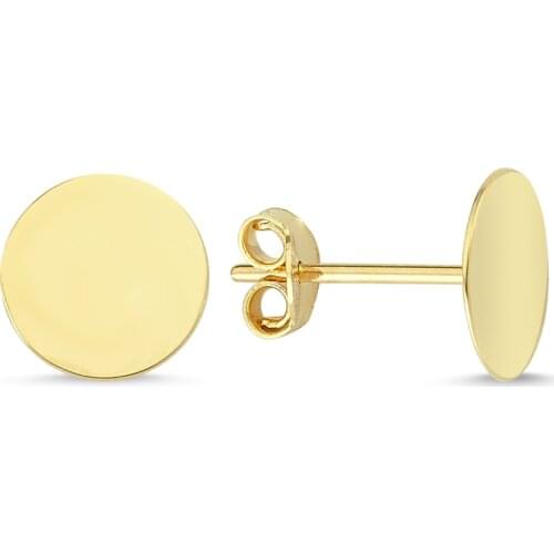 14k (585) Gold Mini Circle Earrings