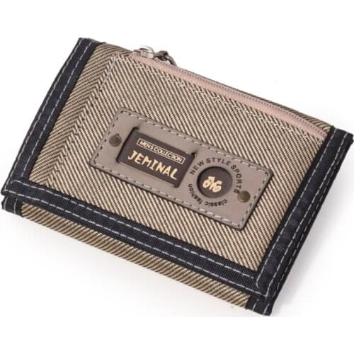 Men Wallets Hasp Zipper Oxford Cloth Male Purses Short Wallet Good Quality Cards ID Holder Money Bags Clutch Coin Purse Pocket