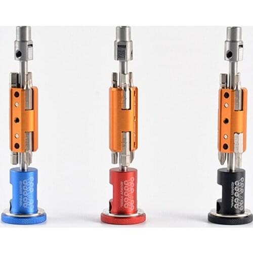 Hexagon Screwdriver Bicycle Invisible Repair Tool Upgraded Version T25 Wrench Chain Cutter Chain Tool Set Multi Portable Kit