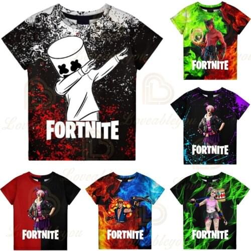 Battle Royale Boys Clothing Fortnite T-shirts Victory Game 3D Tshirt Tees Children Kids Ravage Hero Child Tops Girls