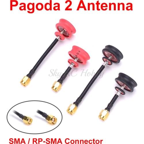 Pagoda 2 pagoda-2 5.8GHz FPV Antenna SMA / RP-SMA Plug Connector Long / Short version for QAV-X 214 X220S 250mm RC Racing Drone