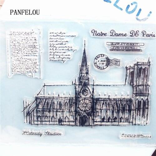 PANFELOU The tower Clear Stamp DIY Silicone Seals Scrapbooking/Card Making/Photo Album Decoration Supplies sheets