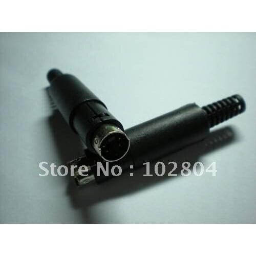 DIN Plug Connector 4 Pin Mini with Plastic Handle 6 pcs per Lot
