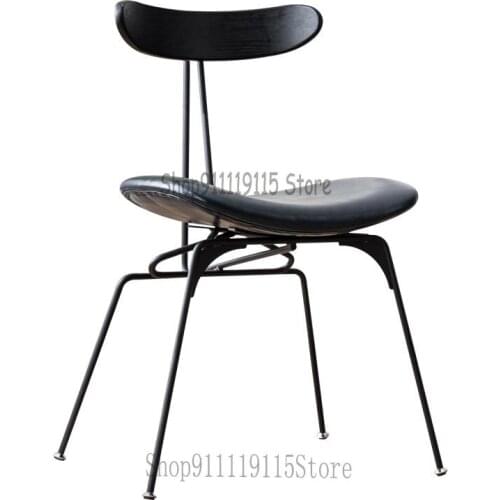 Nordic Retro Industrial Designers Back Dining Chair
