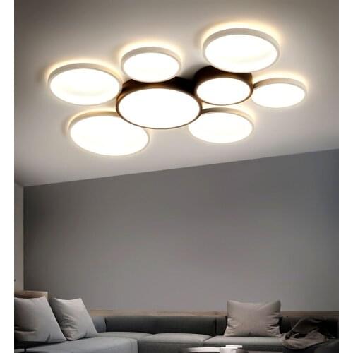 Modern simple ring LED ceiling lamp remote control bedroom kitchen dimming lighting living room aisle hotel cloakroom lights