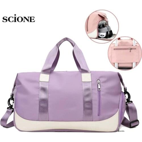 Dry Wet Fitness Bag Gym Bags Nylon Training Shoulder Men Bag Travel Sac De Sport Tas Yoga Gym Bag Swim Women Gymtas Bag XA219A