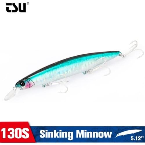 TSURINOYA 130S Ultra-long Casting Sinking Minnow Fishing Lure SCOUT 130mm 24g Flounder Sea Bas Saltwater Large Fishing Lure