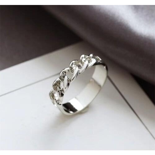 Vintage thick chain rings for women jewelry Punk Couple rings on fingers slytherin steam anillo attack on titan Massive ring