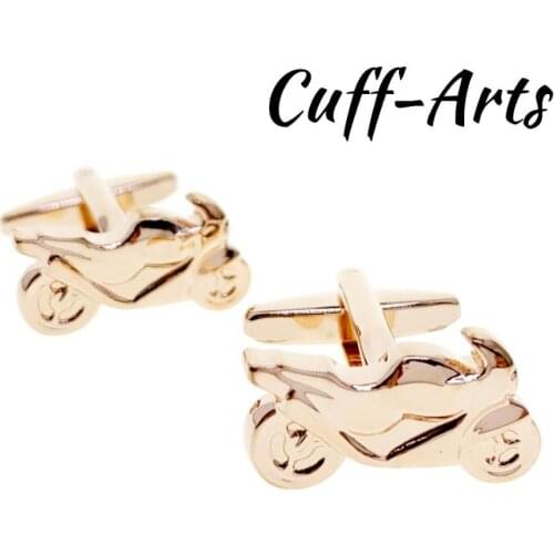 Cufflinks for Men Rose Gold Sports Motorbike Cufflinks Gifts for Men Gemelos Gemelli Spinki by Cuffarts C10438