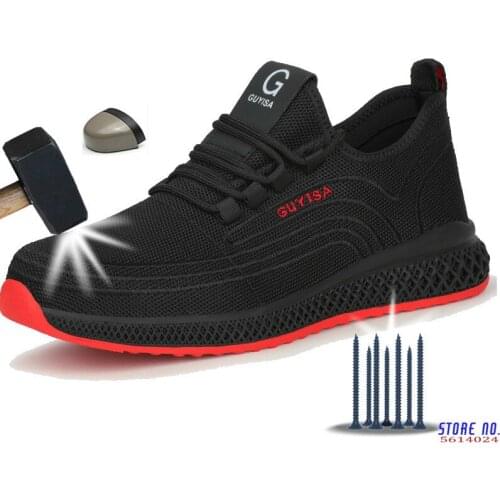 Safety Shoes With Metal Toe Men Immortal Indestructible Ryder Breathable Sneakers Shoe Work Shoes With Steel Toe Work Boots