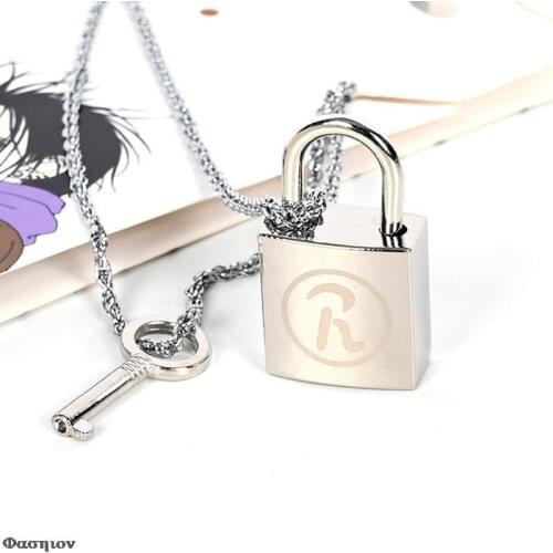 2pcs/set!! Alloy Fashion Metal Pendant Cosplay Accessories Hot Cos Necklaces Anime Ai Yazawa Nana Lovers Key&lock