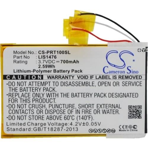 Cameron Sino 700mAh Battery 1-853-104-11, LIS1476, LIS1476MHPPC(SY6) for Sony PRS-T1, PRS-T2, PRS-T3, PRS-T3E, PRS-T3S