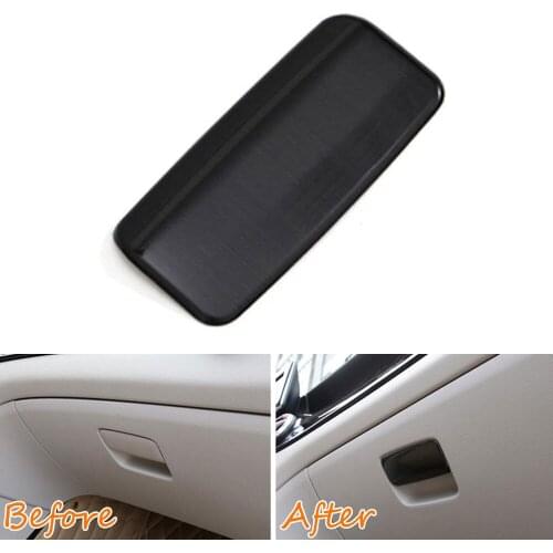 BBQ@FUKA Aluminum Car Glove Box Switch Cover Trim Overlay Sticker Fit For Benz CLA GLA200 220 260 A Class Car decal accessory