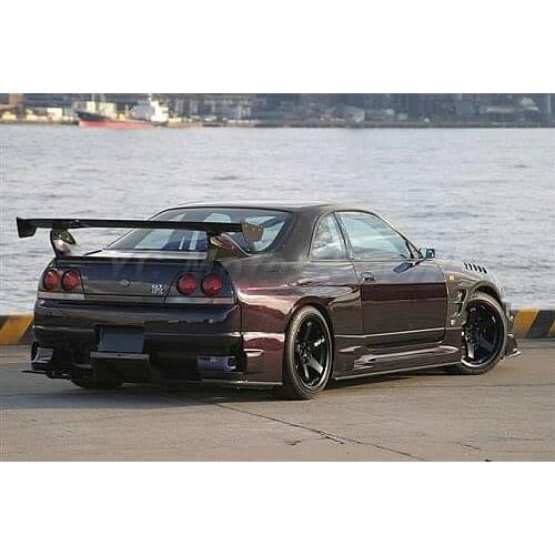 Car Accessories Carbon Fiber Bee-R Style GT Wing Fit For 1995-1998 R33 GTR GTS Rear Spoiler Trunk Wing
