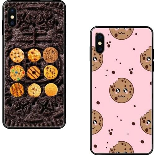 Delicious Food Biscuits Chocolate Real Black Soft TPU Cell Phone Cover Case For Galaxy S5 S6 S7 S8 S9 S10 S10e S20 edge Lite