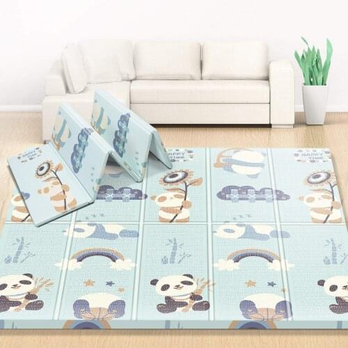 Childrens Blanket XPE Foam Baby Play Mat Soft Floor Crawling Pad Toys For Kids Carpet Folding Game Activity Rug with Bag