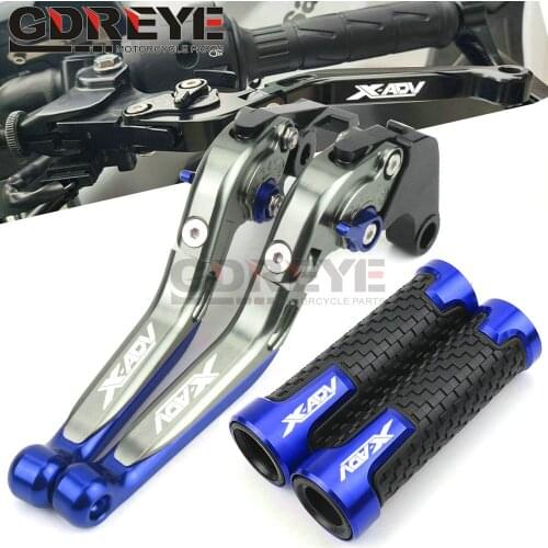 For Honda XADV 750 X-ADV X ADV 750 XADV750 X-ADV750 2017-2019 Motorcycle Brake Clutch Lever Extendable+Handle Grips Handlebar