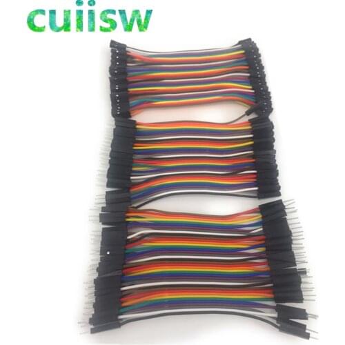 Dupont line 120pcs 10cm male to male + male to female and female jumper wire Dupont cable for Arduino