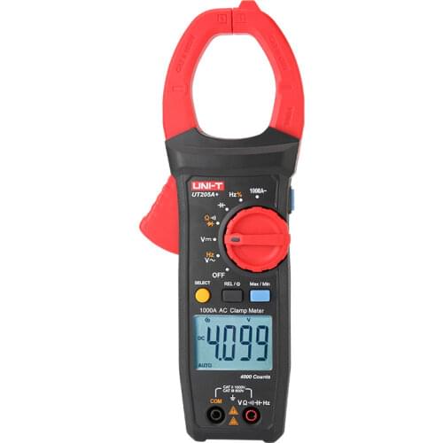UNI-T UT205A Auto Range LCD Backlight 1000A Digital Clamp Meters w/ Frequency & Duty Cycle Test Multimeter Ammeter Multitester