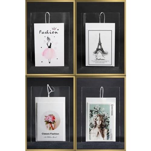 Customized print clothing hang tag paperboard garment swing hanging tag hand tags paper tags KK19001-1