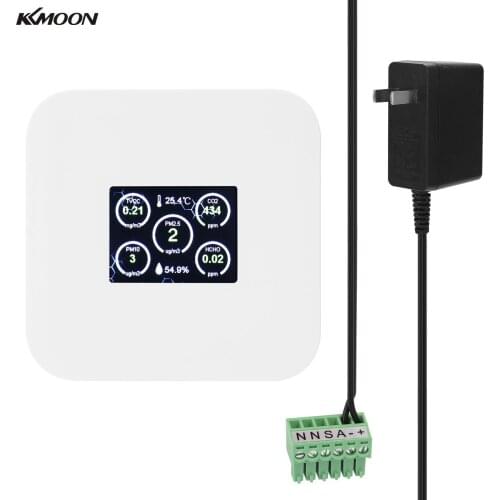 KKMOON Intelligent PM2.5 PM10 CO2 Detector Meter Formaldehyde Gas Detector Multifunctional Air Quality Monitor Gas Analyzer