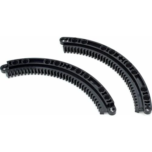 Compatible Technical Gears Rack 11x11 Curved Bricks MOC Rack Combination Part 99009 99010 DIY Building Block 24121 18940 Toys