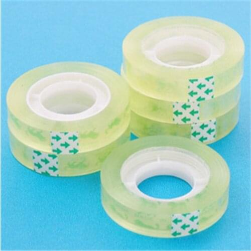 1.2cm Korean Stationery Strong Transparent Adhesive Glue Stick Viscous Transparent Tape for Students Learning Office Supplies