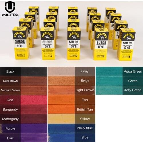American Import Paint for Suede Fur Dye & Roughout Leather dye Shoe DIY Coloring Agent Dyestuff Pigments 118ml 19Color Available