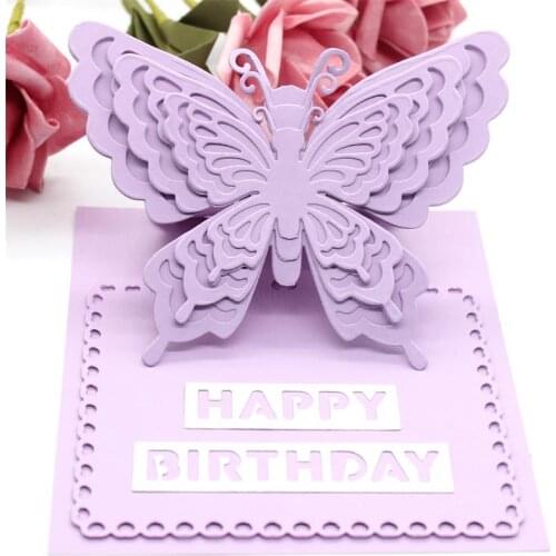 KSCRAFT Layering Butterflies Metal Cutting Dies for DIY Scrapbooking/Card Making/Kids Fun Decoration Supplies