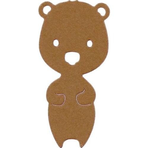 Lovely Animal Bear Metal Cutting Dies for Scrapbooking DIY Craft Album Card Decorative Stencils