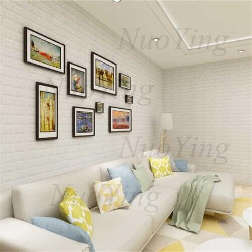 3D Wall Stickers Imitation Brick Bedroom Decor Waterproof Self-adhesive Wallpaper Panel for Home Living Room Kitchen TV Backdrop