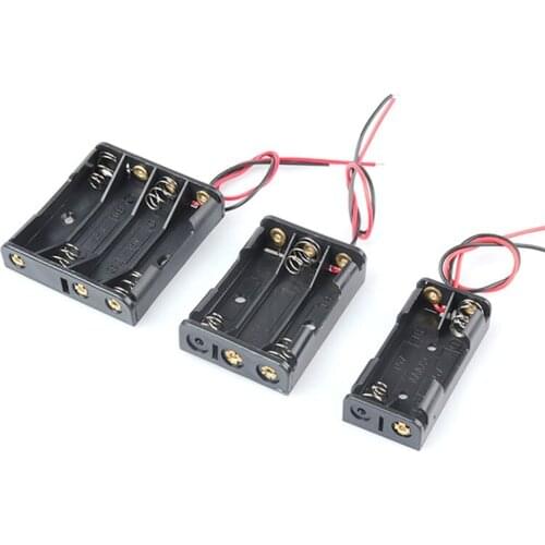 1pcs 1x 2x 3x 4x AAA Battery Box Case Holder With Wire Leads Battery Box Connecting Solder For 1-4pcs AAA Batteries