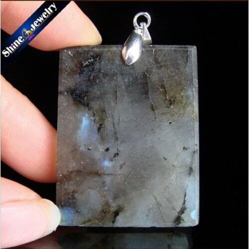 Women & Men Fashion Jewelry Pendants Necklaces With Chain Wholesale Labradorite Moonstone Quartz Stone Colares Femininos DS336