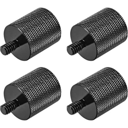 1/4” Male to 5/8 inches Female Threaded Screw Adapter for Microphone Tripod Stand 4 Pieces