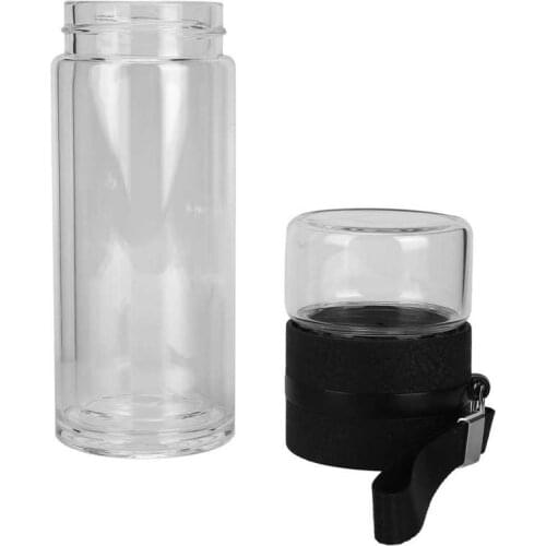 Tea Separation Bottle Double Wall Glass Tea Infuser Water Bottle Home Office Drinking Supplies Glass Water Bottle