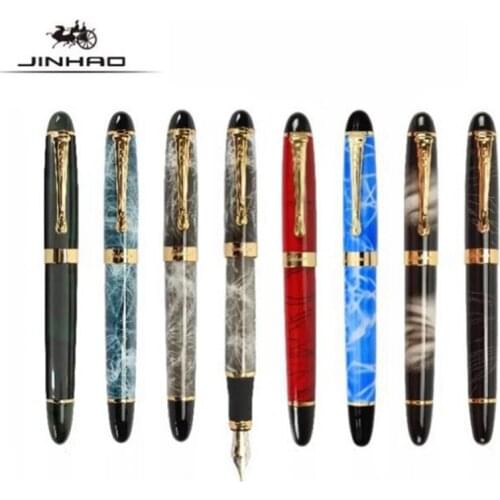 Jinhao 450 Fountain Pen EF 0.5MM Luxury Pens Caneta Writing English Calligraphy Pens Business Signing Office