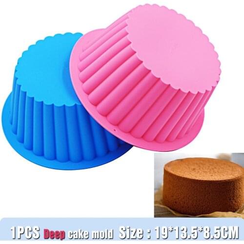 Diy Silicone Round Cake Pan Nonstick Baking Pan Homemade Cake Decorating for Cake, Muffin, Pie, Meatloaf, Bread 1 PCS
