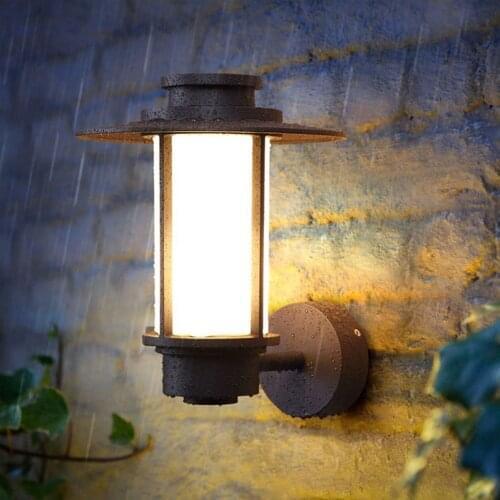 Nordic outdoor waterproof courtyard wall lamp corridor aisle balcony wall lamp project construction outdoor lighting