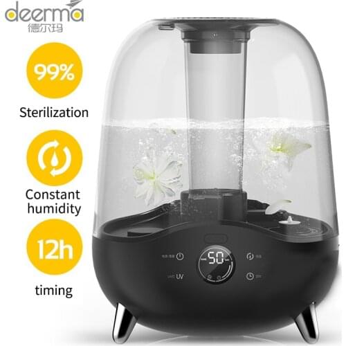 Deerma humidifier Air humidifier household humidifier bedroom living room dual purpose Mini germicidal humidifier dem-f327