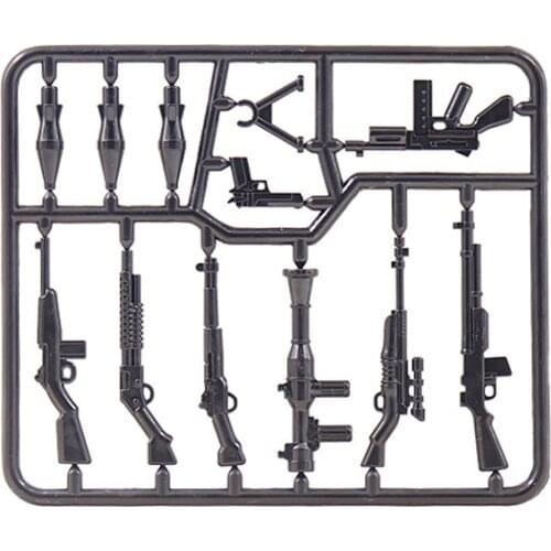 Military Weapon Toys For Children WW2 Blocks Pistol M1911 Accessories Chicken Dinner Militarys Weapons Kits Educational Toy Gift
