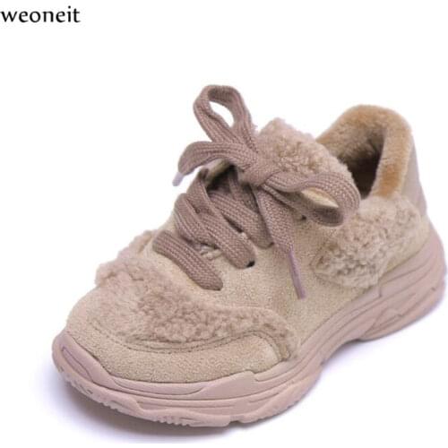 Weoneit Kids Shoes Toddler Boys Casual Children Sneakers for Girls Fashion Sport Kids Sneakers Winter Children Shoes CN 21-30