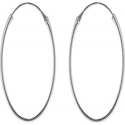 Hoops earrings 925 sterling silver hoop earring Criolla pirate for women man boy girl Unisex 30 Mm