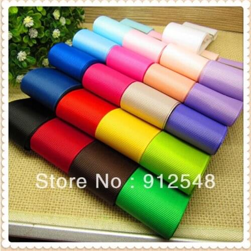 1-1/2"(38mm) Solid Color Grosgrain Ribbon Packing 21yards color mix bow celebration decoration DIY Materials Tape,DXCS12
