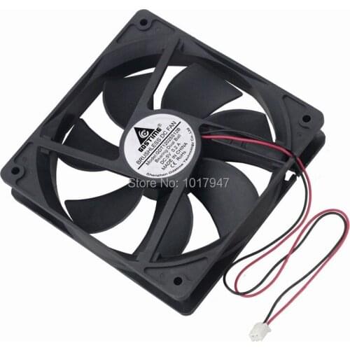 5 pieces LOT Gdstime DC 5V 12025B 2Pin 0.2A Ball 12cm 120mm x 25mm Computer Case Brushless Cooling Fan