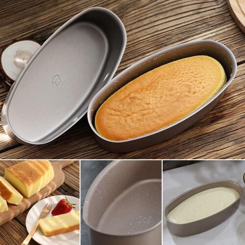 LINSBAYWU Oval Shape Nonstick Baking Tray Bread Loaf Mold Cheese Cake Tin Cake Pan Kitchen Cooking Baking Tool DIY