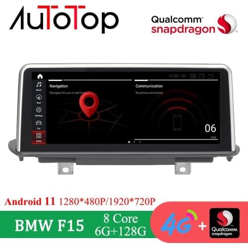 AUTOTOP Snapdragon 662 6G+128G Android 11 Car Multimedia Player For BMW X5 F15 X6 E71 2014-2017 NBT System Car Monitor Autoradio