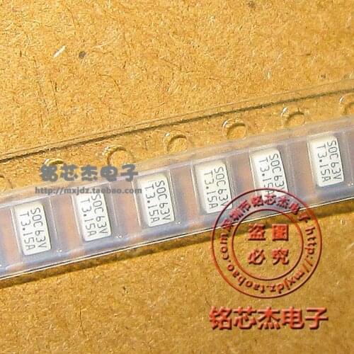 Free Shipping 10PCS/LOT SOC63V T3.15A MMCT3.15A SMD 1206 FUSE new and original in stock