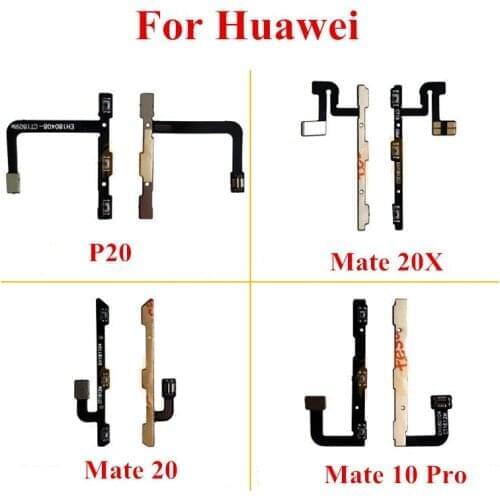 10x Power & Volume Side key Flex Cable For Huawei P20 Mate 20 X 20X 10 Pro