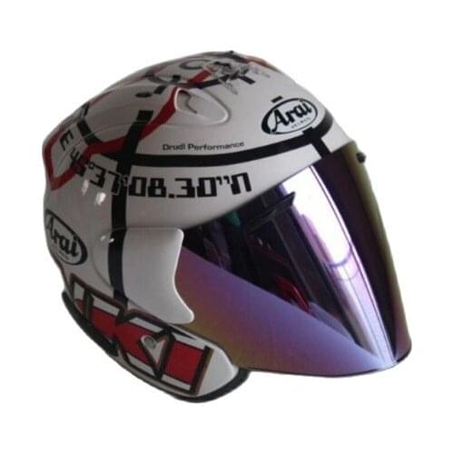 Fashion Motorcycle half helmet classic four seasons safety helmet unisex personality design racing Men and women general he