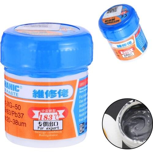 Soldering Welding Flux Solder Paste Grease Sn63/Pb37 25-45um Temperature Solder Paste For Mobile Phone Repair BGA Welding
